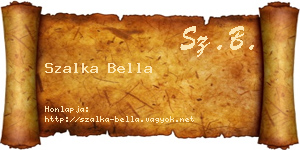 Szalka Bella névjegykártya